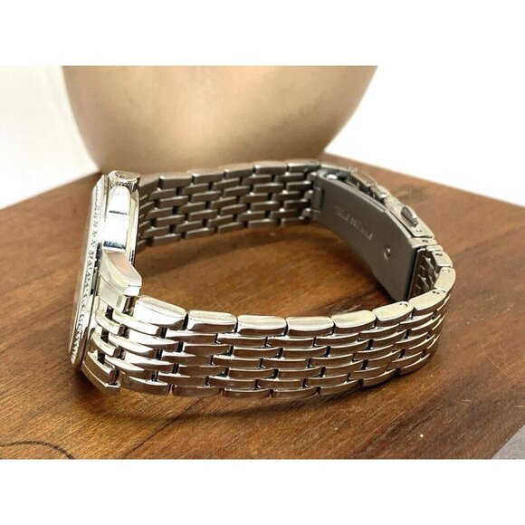 Bulova Women's Watch 96L297 Quartz Silver Dial Gemmed Stainless Steel 32mm - Picture 8 of 13